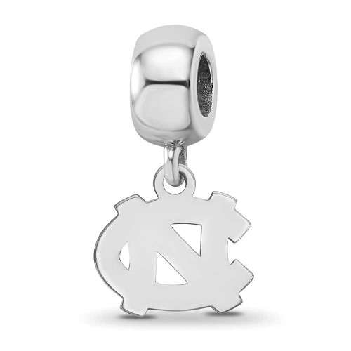 Image of Sterling Silver University of North Carolina X-Small Dangle Bead LogoArt Charm
