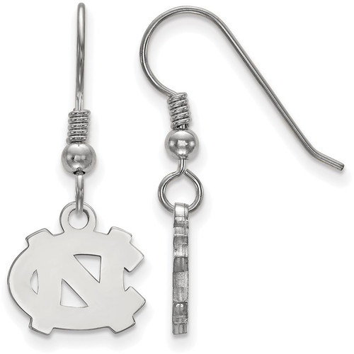 Sterling Silver University of North Carolina X-Small Dangle Earrings by LogoArt
