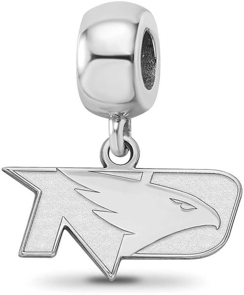 Image of Sterling Silver University of North Dakota XSmall Dangle Bead LogoArt SS013UNOD