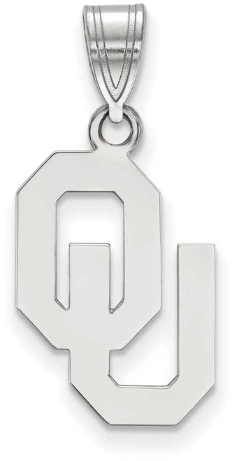 Image of Sterling Silver University of Oklahoma Medium Pendant by LogoArt