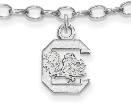 Image of Sterling Silver University of South Carolina Anklet by LogoArt