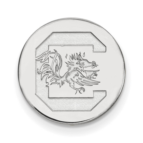 Sterling Silver University of South Carolina Lapel Pin by LogoArt (SS011USO)