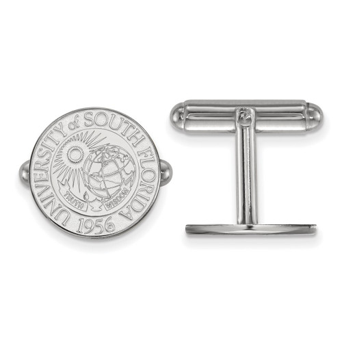 Sterling Silver University of South Florida Crest Cuff Links by LogoArt