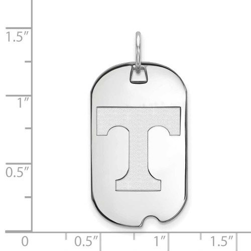 Image of Sterling Silver University of Tennessee Small Dog Tag by LogoArt