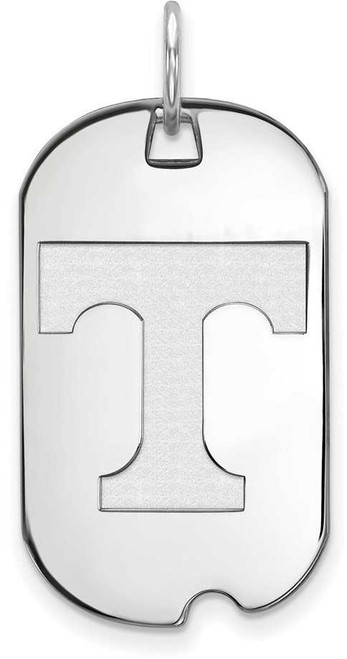 Image of Sterling Silver University of Tennessee Small Dog Tag by LogoArt