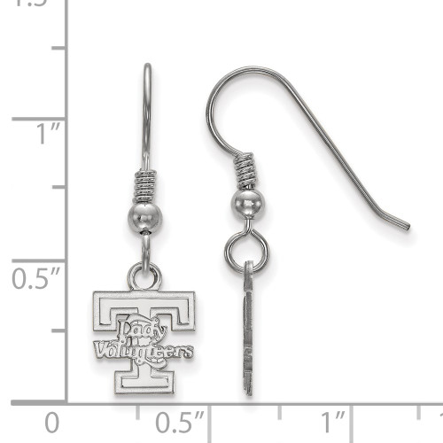 Sterling Silver University of Tennessee X-Small Dangle Earrings LogoArt SS047UTN