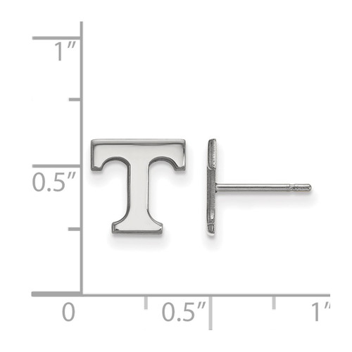 Sterling Silver University of Tennessee X-Small Post Earrings LogoArt (SS008UTN)
