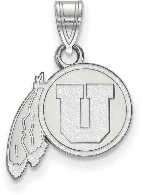 Image of Sterling Silver University of Utah Small Pendant by LogoArt