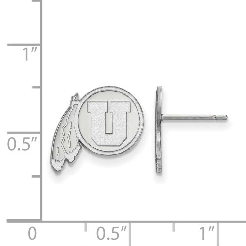 Image of Sterling Silver University of Utah Small Post Earrings by LogoArt