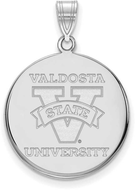 Image of Sterling Silver Valdosta State University Large Disc Pendant by LogoArt