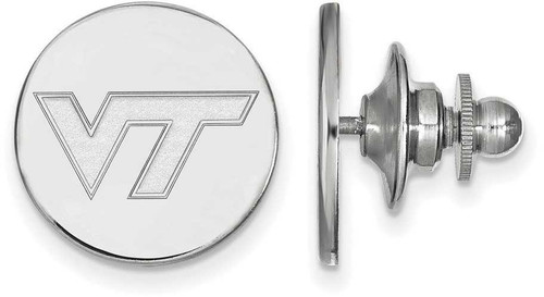 Image of Sterling Silver Virginia Tech Lapel Pin by LogoArt