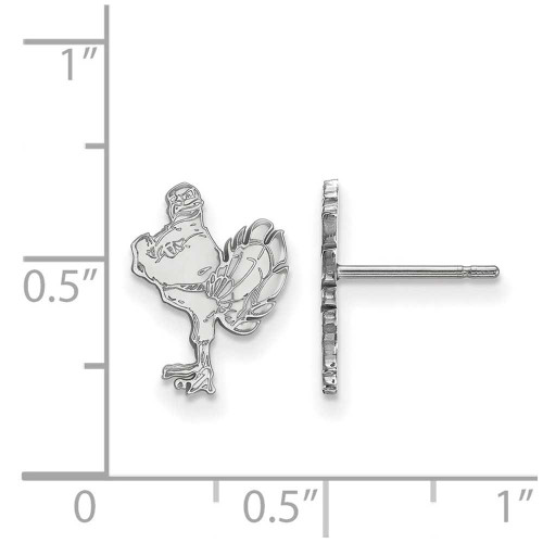 Image of Sterling Silver Virginia Tech Small Post Earrings by LogoArt