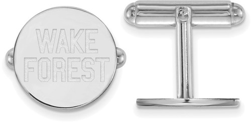 Sterling Silver Wake Forest University Cuff Links by LogoArt (SS065WFU)