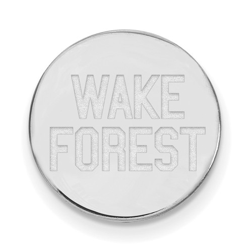 Sterling Silver Wake Forest University Lapel Pin by LogoArt (SS075WFU)