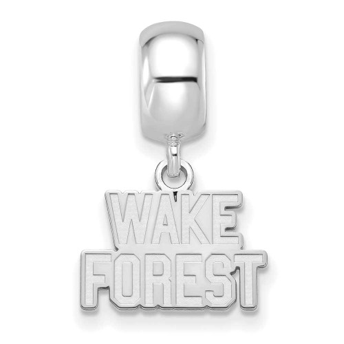 Image of Sterling Silver Wake Forest University XSmall Dangle Bead Charm LogoArt SS053WFU