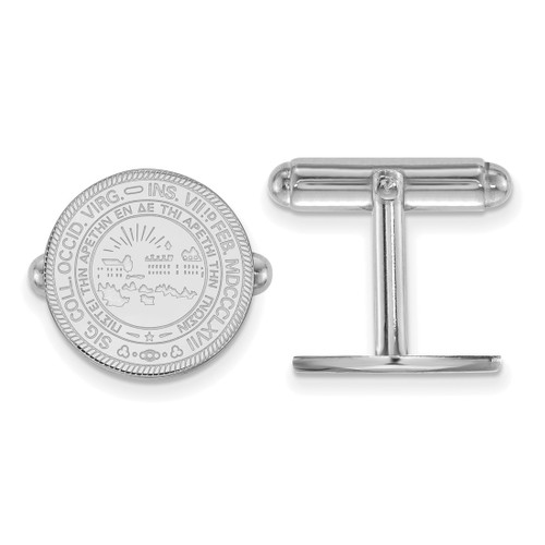 Sterling Silver West Virginia University Crest Cuff Links by LogoArt