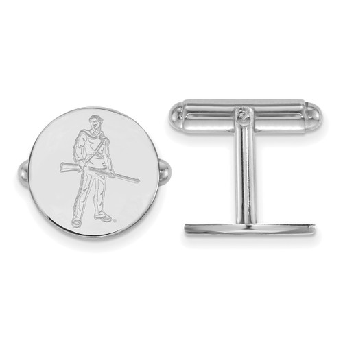 Sterling Silver West Virginia University Cuff Links by LogoArt (SS056WVU)