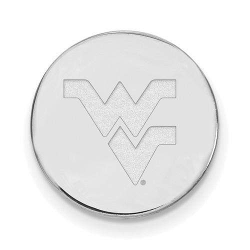 Sterling Silver West Virginia University Lapel Pin by LogoArt (SS011WVU)