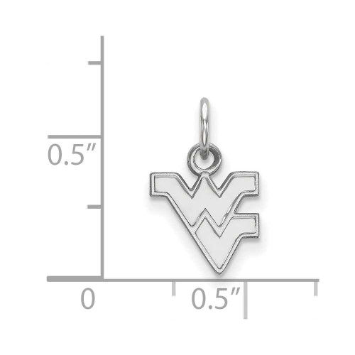 Image of Sterling Silver West Virginia University X-Small Pendant by LogoArt