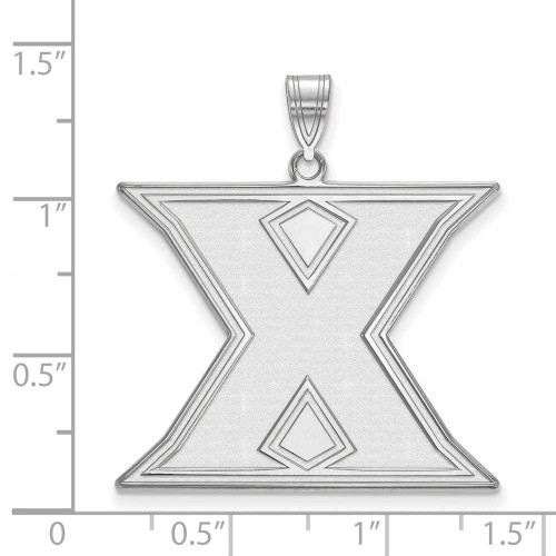 Image of Sterling Silver Xavier University XL Pendant by LogoArt