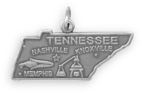 Image of Tennessee State Charm 925 Sterling Silver