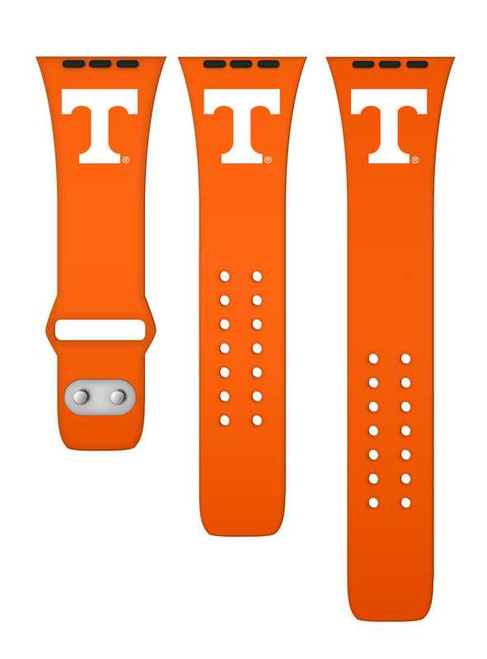 Image of Tennessee Volunteers Silicone Watch Band Compatible with Apple Watch - 38mm/40mm/41mm Orange C-AB2-125-38