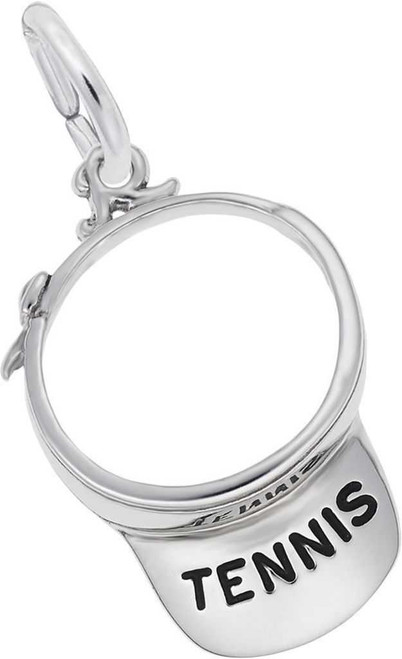 Image of Tennis Visor Charm (Choose Metal) by Rembrandt