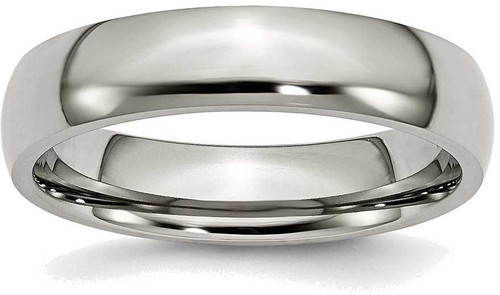 Image of Titanium 5mm Polished Band Ring