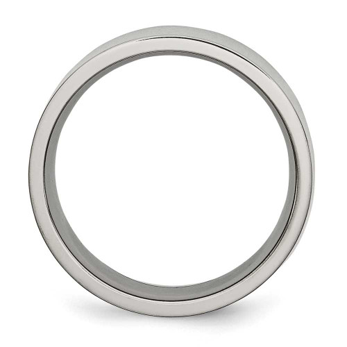Image of Titanium Flat 8mm Polished Band Ring