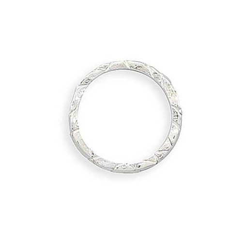 Image of Triangle Pattern Thin Stack Ring 925 Sterling Silver - LIMITED STOCK