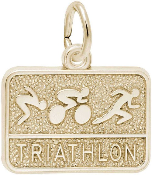 Image of Triathlon Charm (Choose Metal) by Rembrandt