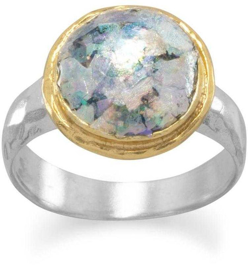 Image of Two Tone Ancient Roman Glass Ring