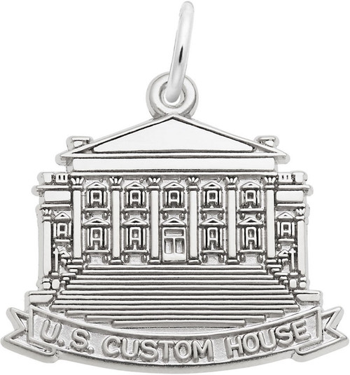 U.S. Custom House Charm (Choose Metal) by Rembrandt