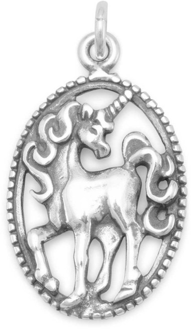 Image of Unicorn Charm 925 Sterling Silver