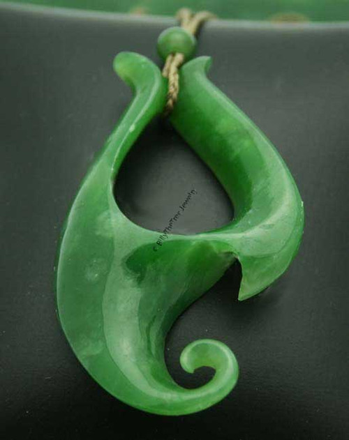 Unique Genuine Natural Nephrite Jade Geometric Design Unisex Pendant Necklace