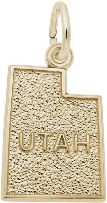 Image of Utah Map Charm (Choose Metal) by Rembrandt