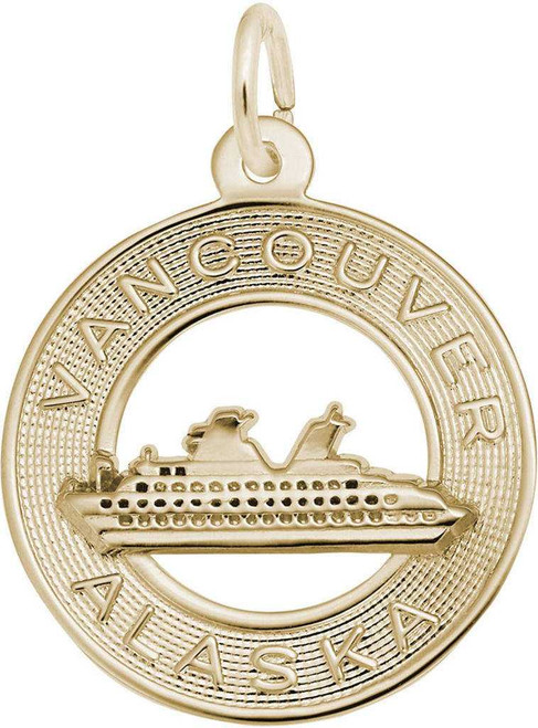 Image of Vancouver Alaska Cruise Ship Ring Charm (Choose Metal) by Rembrandt
