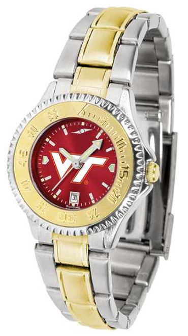 Image of Virginia Tech Hokies Competitor Ladies Two Tone AnoChrome Watch