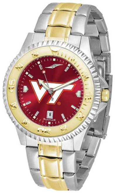 Image of Virginia Tech Hokies Competitor Two Tone AnoChrome Mens Watch