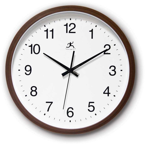 Image of Walnut Finish Wall Clock