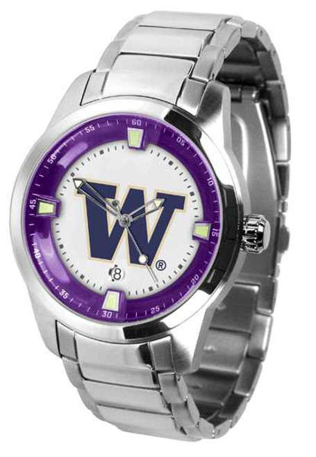 Image of Washington Huskies Titan Steel Mens Watch