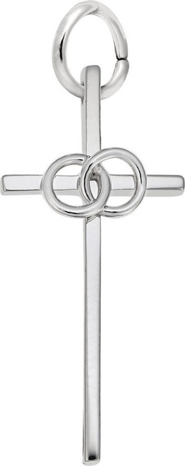 Wedding Cross Charm (Choose Metal) by Rembrandt