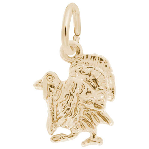 Small Turkey Charm (Choose Metal) by Rembrandt