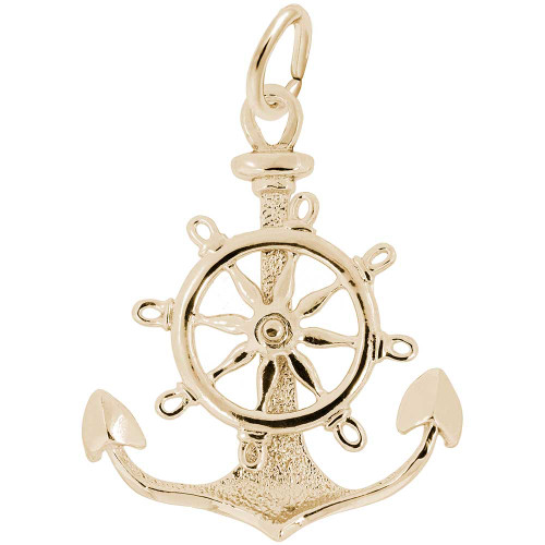 Anchor,Wheel Charm (Choose Metal) by Rembrandt