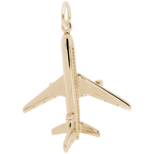 Image of L 1011 Airplane Charm (Choose Metal) by Rembrandt