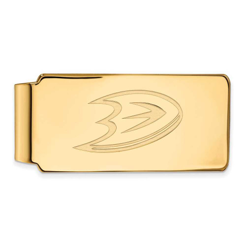 Image of 10k Yellow Gold NHL LogoArt Anaheim Ducks Money Clip