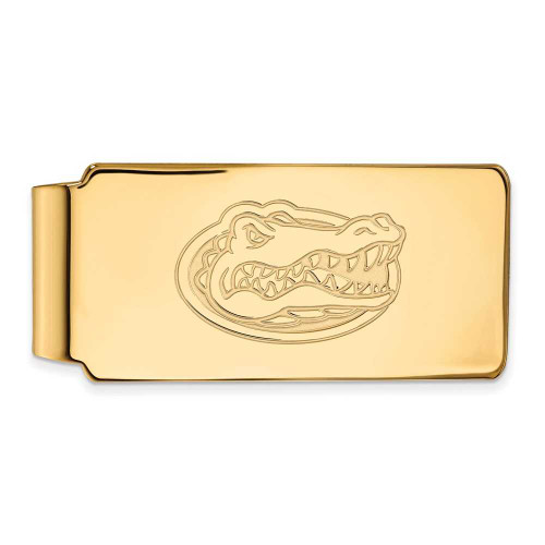Image of 10k Yellow Gold LogoArt University of Florida Gator Money Clip