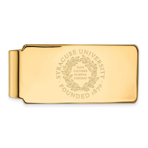 Image of 14k Yellow Gold LogoArt Syracuse University Crest Money Clip