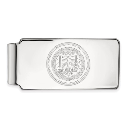 10k White Gold LogoArt University of California Berkeley Crest Money Clip