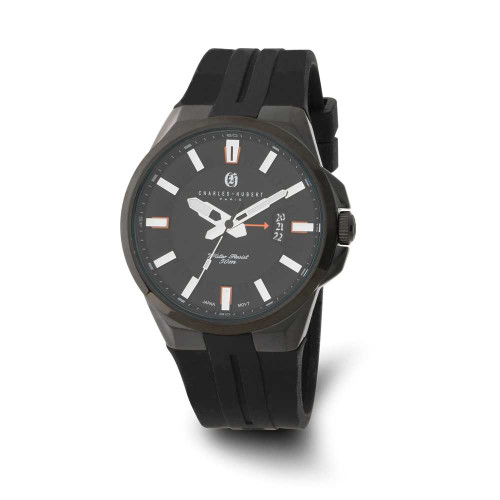 Image of Charles Hubert Black IP-plated Stainless Steel Black Dial Watch XWA6575